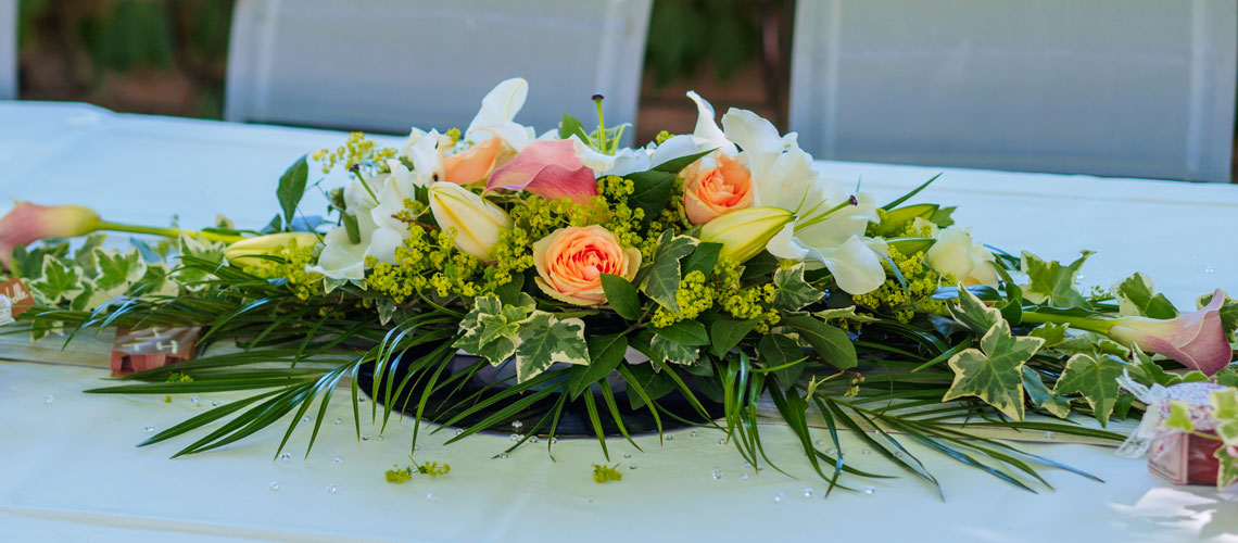 mariage-fleuriste-table d'honneur - Pertuis-Val Joanis